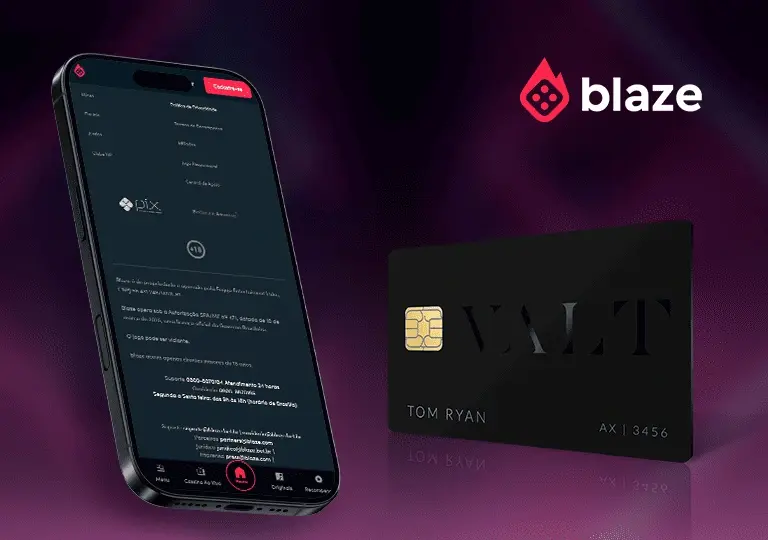 blaze métodos de pagamento