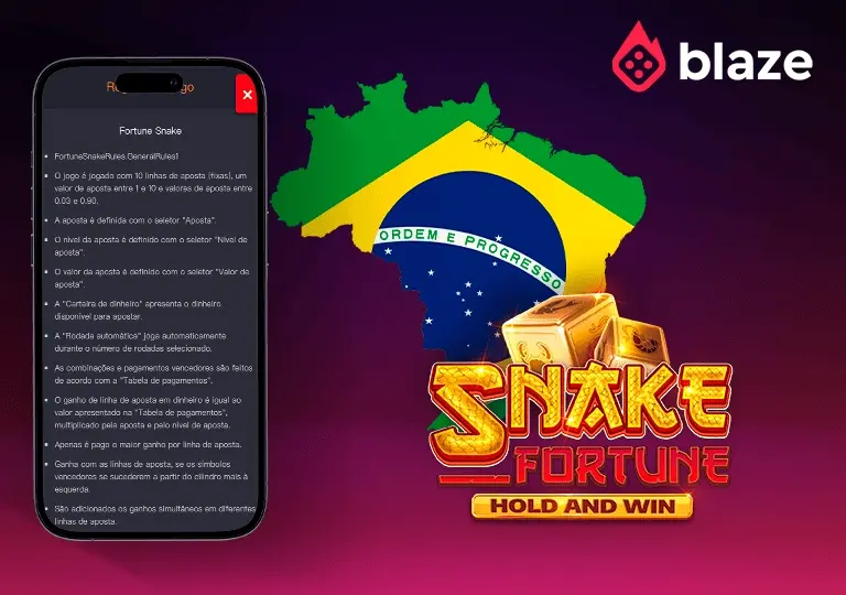 blaze fortune snake jogo responsável